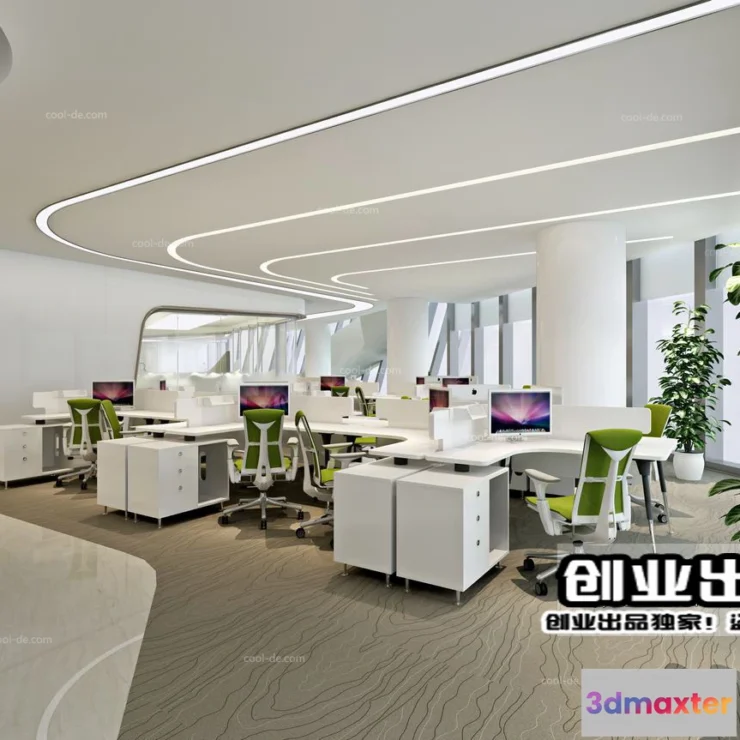 1123632 - 3D OFFICE INTERIOR (VRAY) - WORKSPACE 3D SCENES - 188