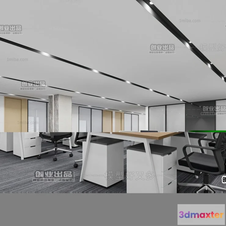 1123664 - 3D OFFICE INTERIOR (VRAY) - WORKSPACE 3D SCENES - 204