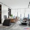 1123706 - 3D OFFICE INTERIOR (VRAY) - MANAGER ROOM 3D SCENES - 007