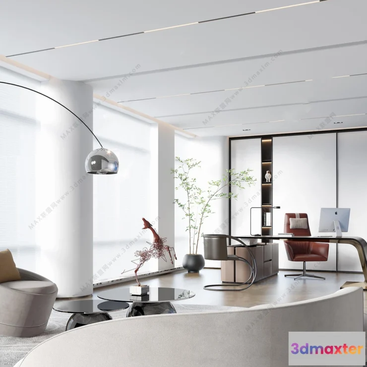 1123712 - 3D OFFICE INTERIOR (VRAY) - MANAGER ROOM 3D SCENES - 010
