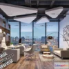 1123790 - 3D OFFICE INTERIOR (VRAY) - MANAGER ROOM 3D SCENES - 049