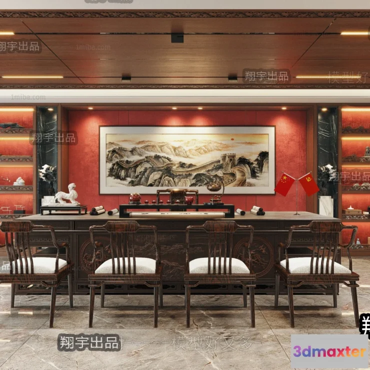 1123908 - 3D OFFICE INTERIOR (VRAY) - MANAGER ROOM 3D SCENES - 108