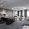 1123940 - 3D OFFICE INTERIOR (VRAY) - MANAGER ROOM 3D SCENES - 124