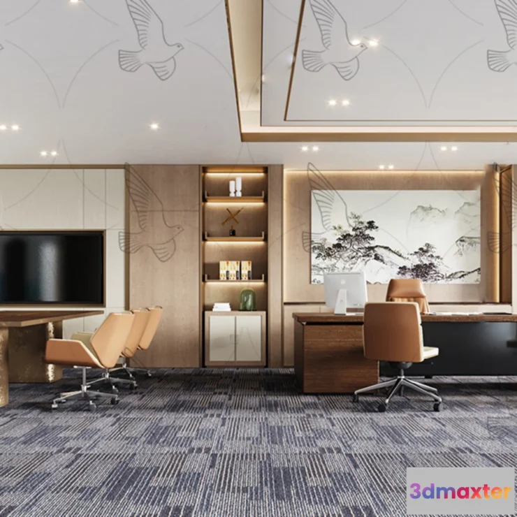 1245806 - OFFICE SPACE - VRAY  CORONA - 3D MODEL - 4027