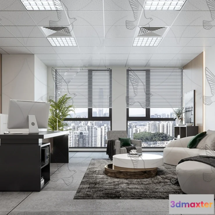 1245810 - OFFICE SPACE - VRAY  CORONA - 3D MODEL - 4029