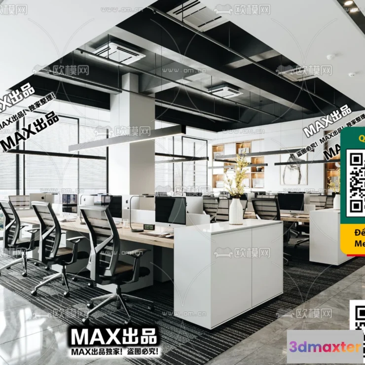 1247184 - OFFICE SPACE - VRAY  CORONA - 3D MODEL - 4716