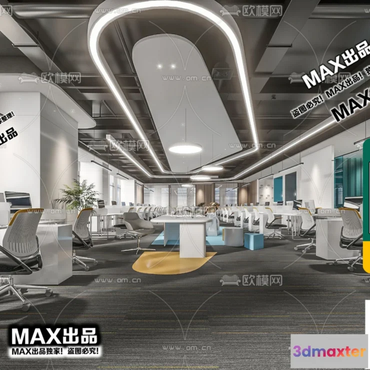 1247188 - OFFICE SPACE - VRAY  CORONA - 3D MODEL - 4718