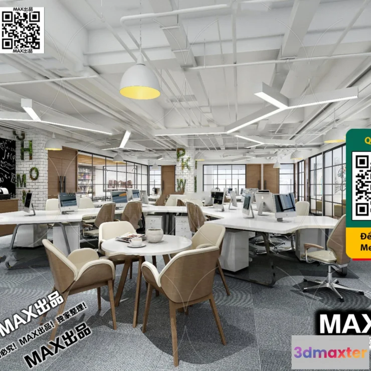 1247204 - OFFICE SPACE - VRAY  CORONA - 3D MODEL - 4726