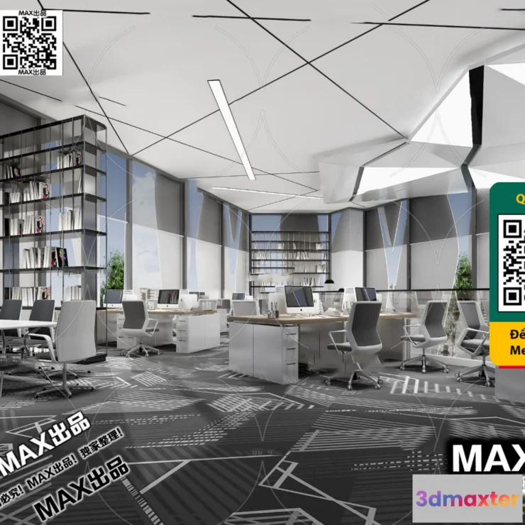 1247206 - OFFICE SPACE - VRAY  CORONA - 3D MODEL - 4727