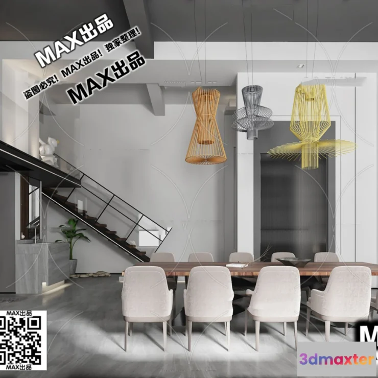 1247210 - OFFICE SPACE - VRAY  CORONA - 3D MODEL - 4729