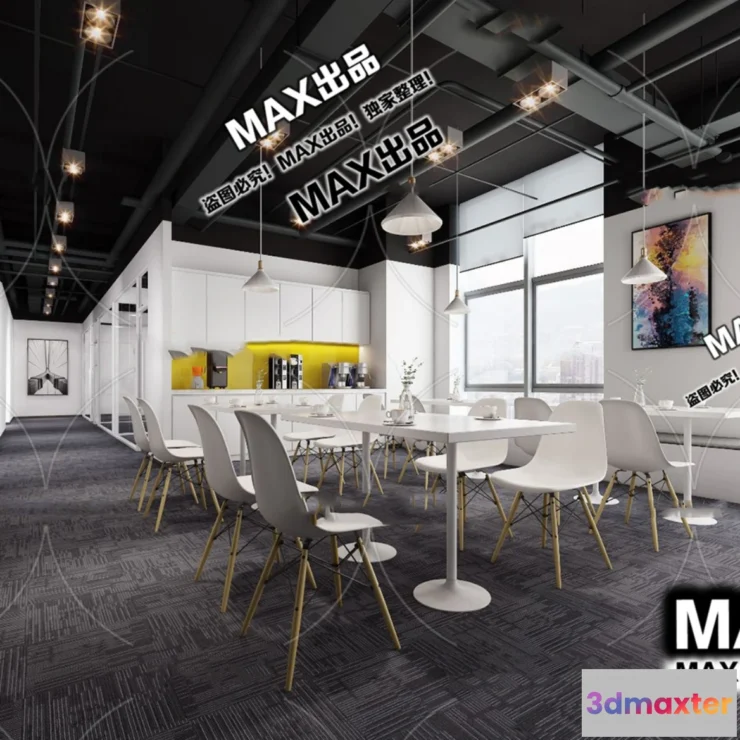 1247226 - OFFICE SPACE - VRAY  CORONA - 3D MODEL - 4737