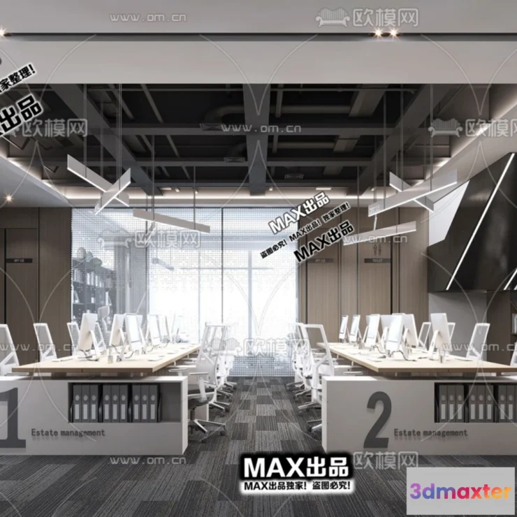 1247244 - OFFICE SPACE - VRAY  CORONA - 3D MODEL - 4746