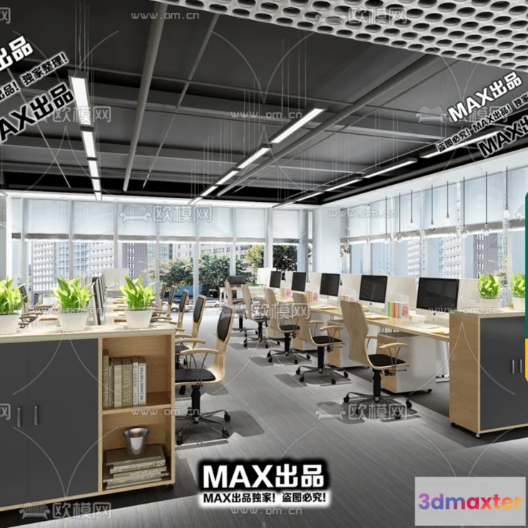 1247260 - OFFICE SPACE - VRAY  CORONA - 3D MODEL - 4754