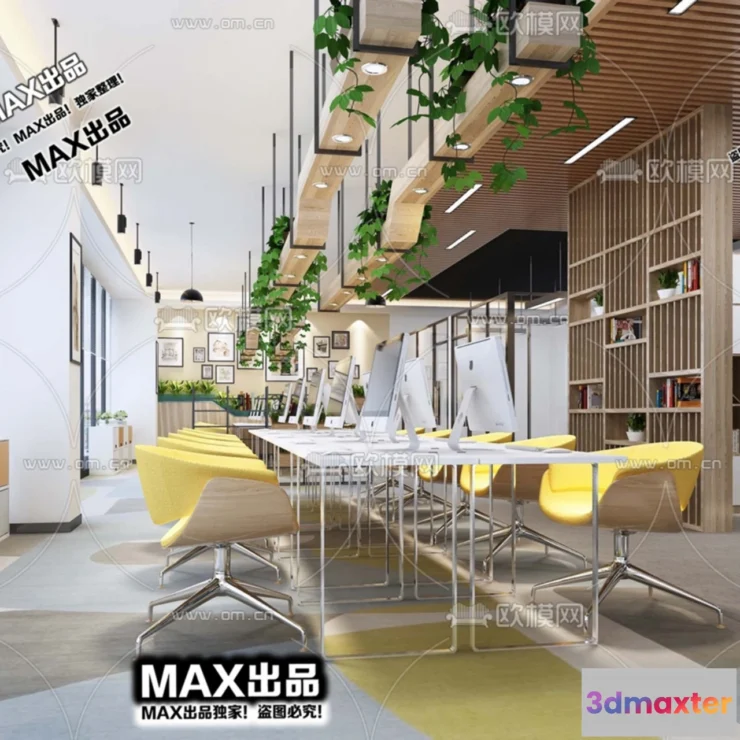 1247264 - OFFICE SPACE - VRAY  CORONA - 3D MODEL - 4756