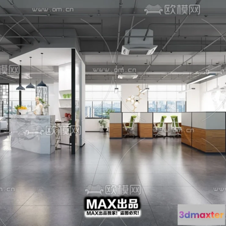 1247272 - OFFICE SPACE - VRAY  CORONA - 3D MODEL - 4760