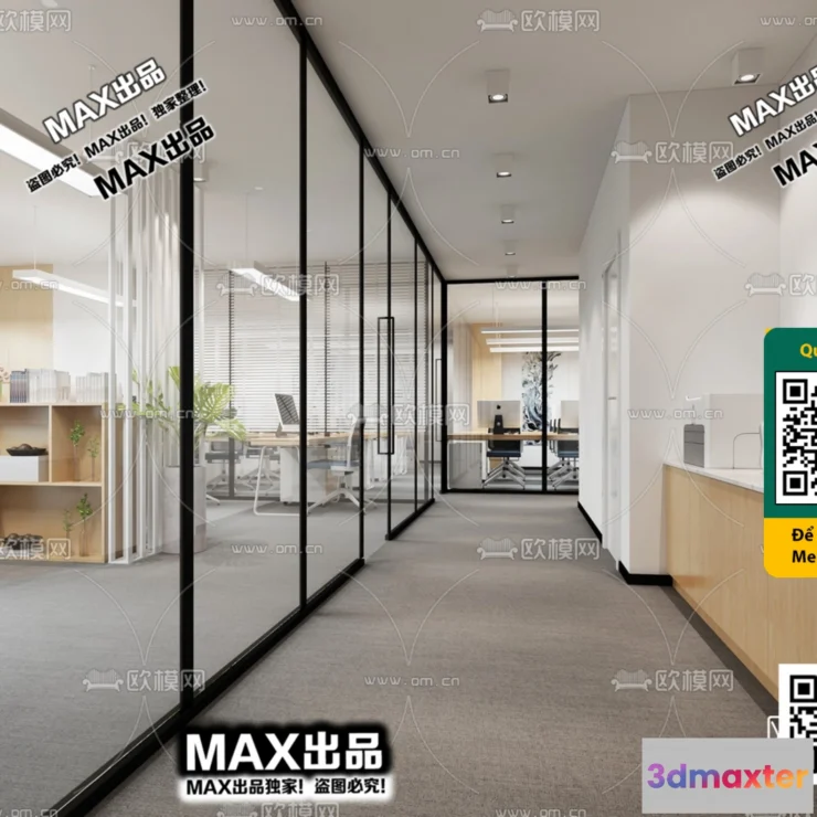 1247278 - OFFICE SPACE - VRAY  CORONA - 3D MODEL - 4763