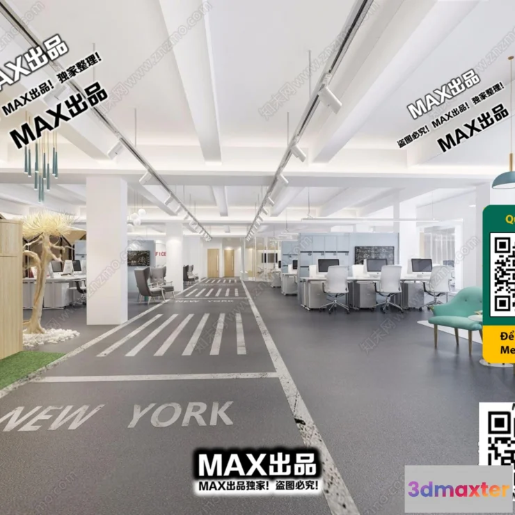 1247286 - OFFICE SPACE - VRAY  CORONA - 3D MODEL - 4767