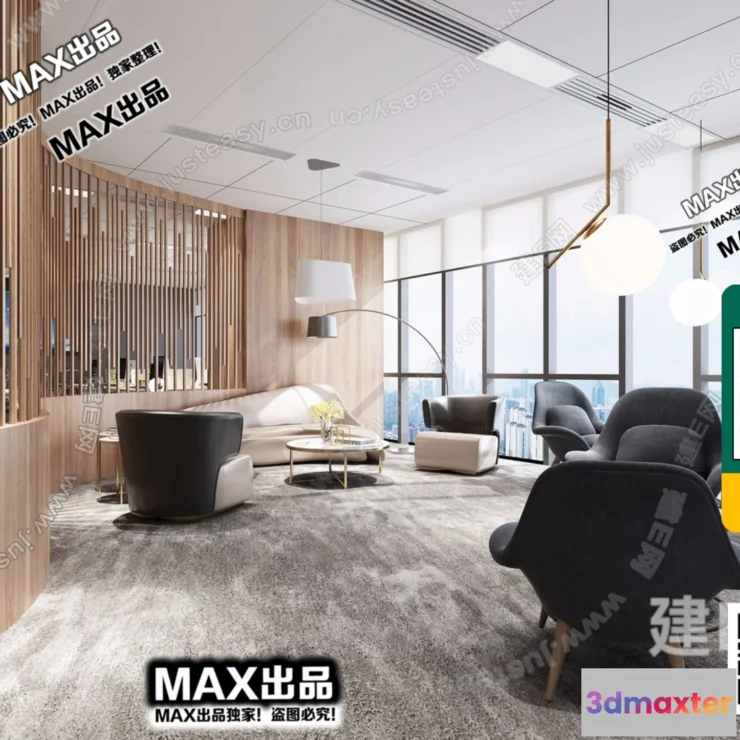 1247294 - OFFICE SPACE - VRAY  CORONA - 3D MODEL - 4771