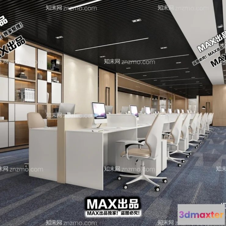 1247300 - OFFICE SPACE - VRAY  CORONA - 3D MODEL - 4774