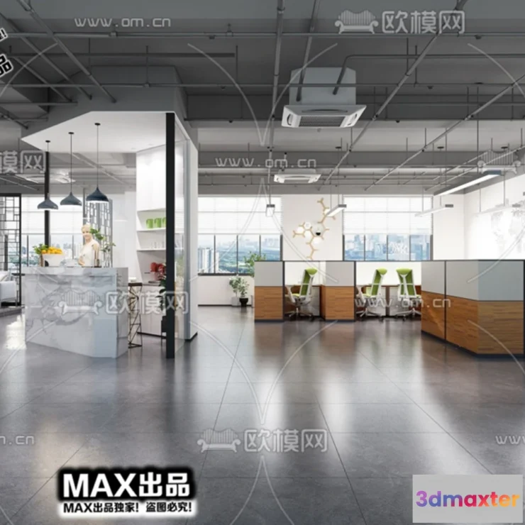 1247308 - OFFICE SPACE - VRAY  CORONA - 3D MODEL - 4778