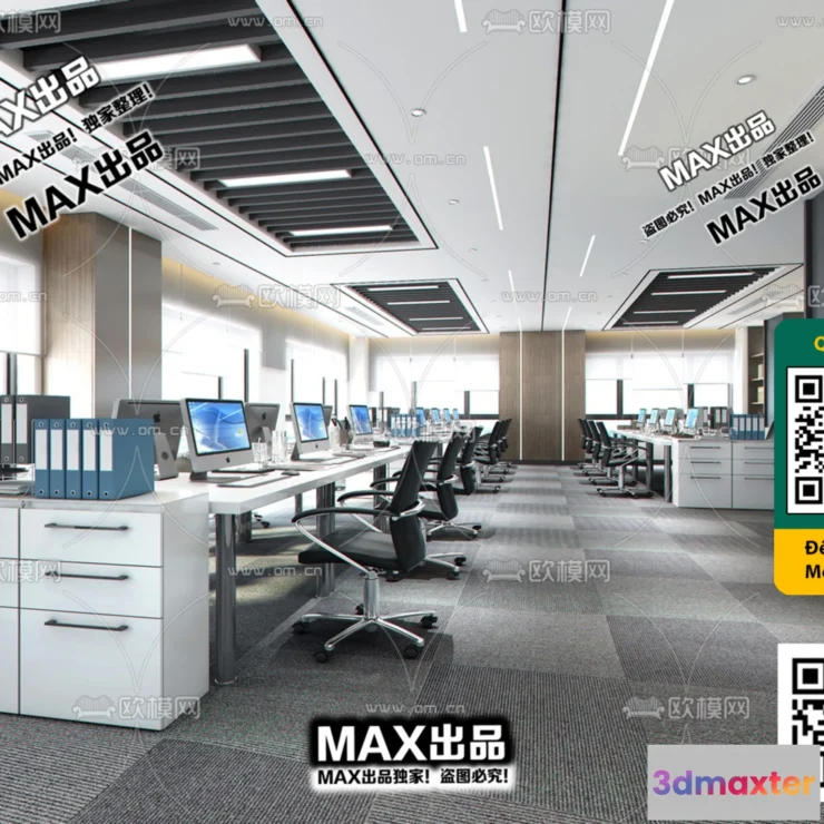1247312 - OFFICE SPACE - VRAY  CORONA - 3D MODEL - 4780