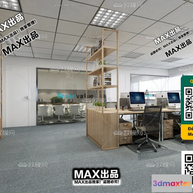 1247314 - OFFICE SPACE - VRAY  CORONA - 3D MODEL - 4781