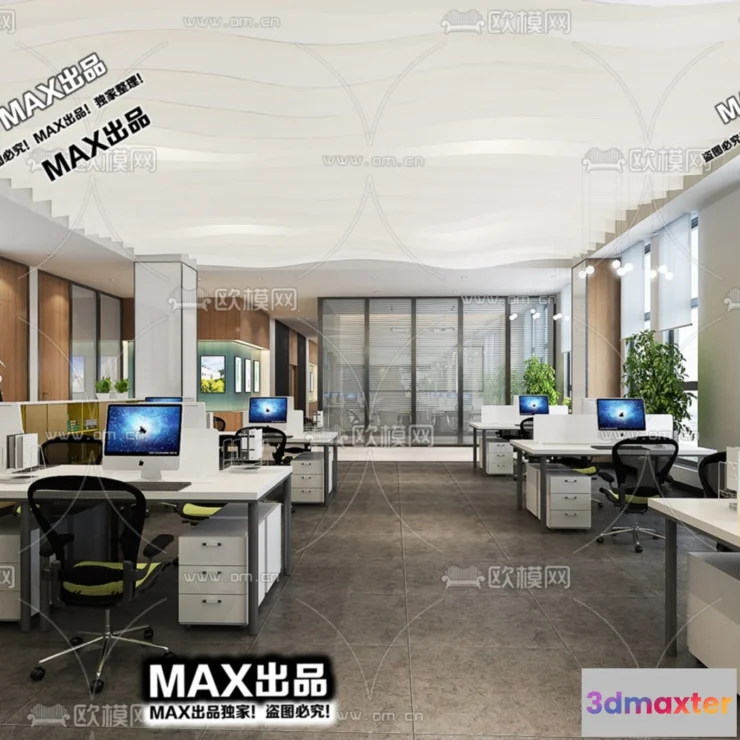 1247316 - OFFICE SPACE - VRAY  CORONA - 3D MODEL - 4782