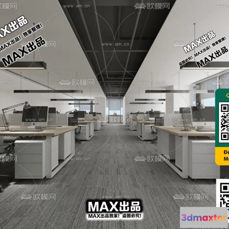 1247322 - OFFICE SPACE - VRAY  CORONA - 3D MODEL - 4785
