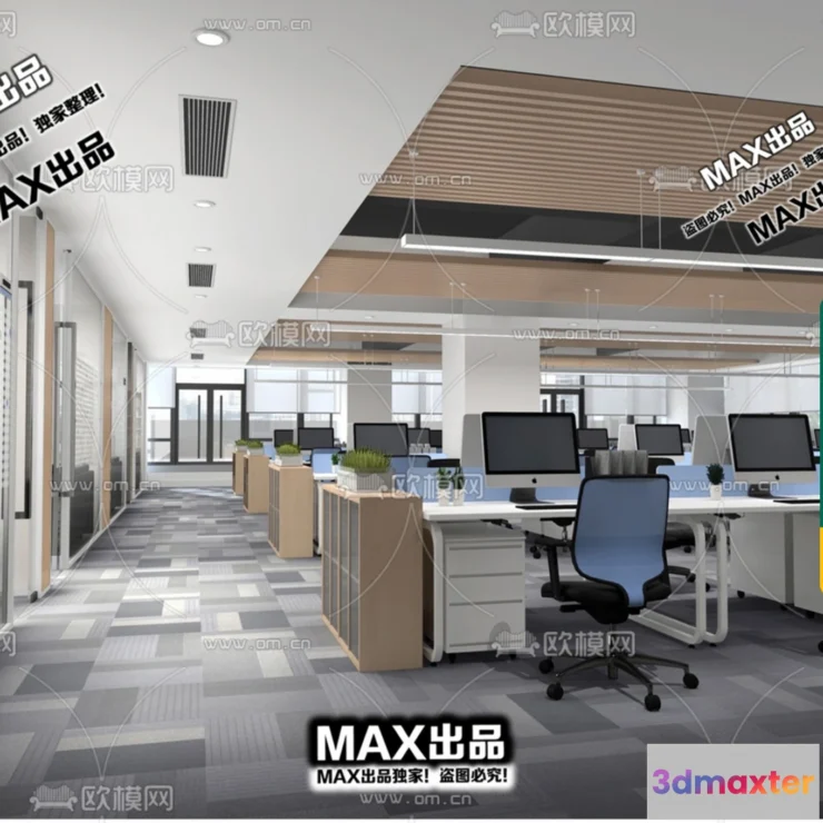 1247324 - OFFICE SPACE - VRAY  CORONA - 3D MODEL - 4786