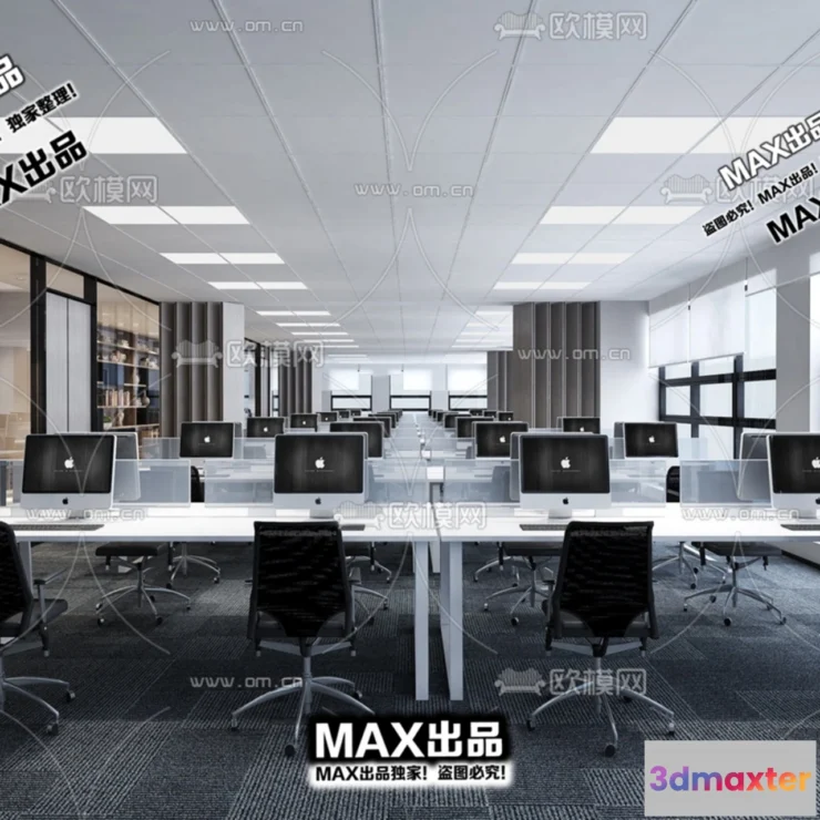 1247354 - OFFICE SPACE - VRAY  CORONA - 3D MODEL - 4801