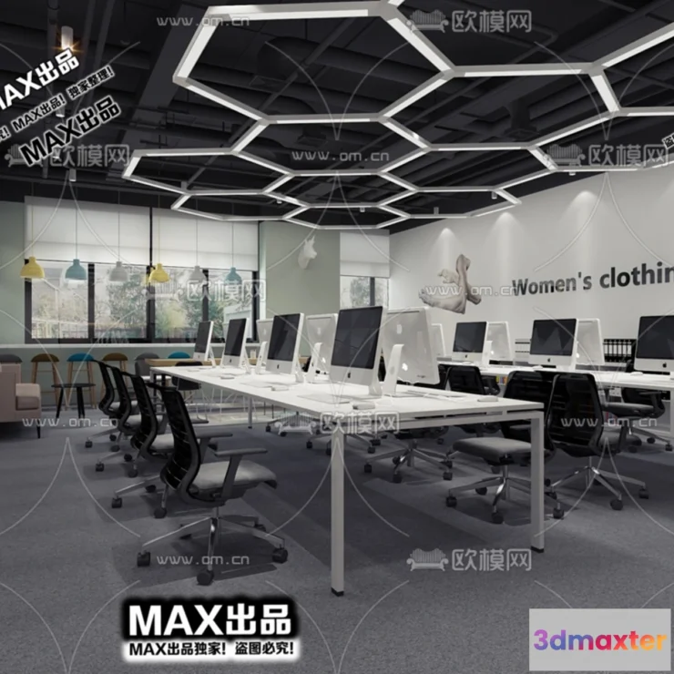 1247360 - OFFICE SPACE - VRAY  CORONA - 3D MODEL - 4804