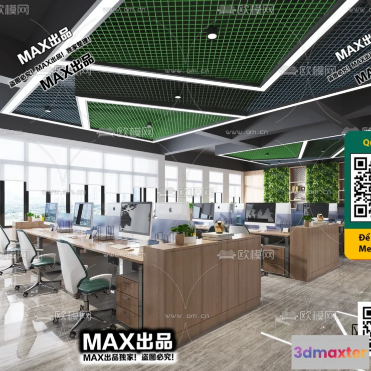 1247368 - OFFICE SPACE - VRAY  CORONA - 3D MODEL - 4808