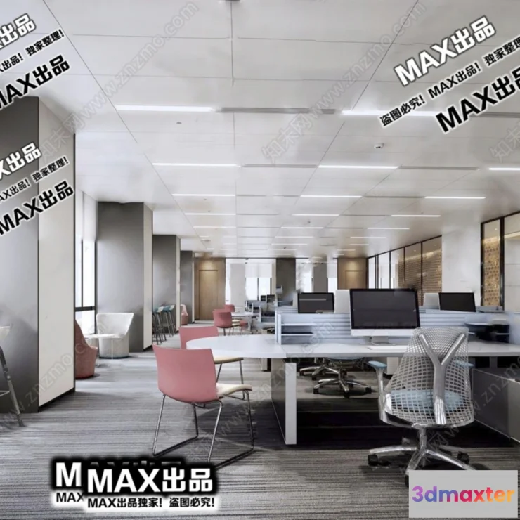 1247384 - OFFICE SPACE - VRAY  CORONA - 3D MODEL - 4816