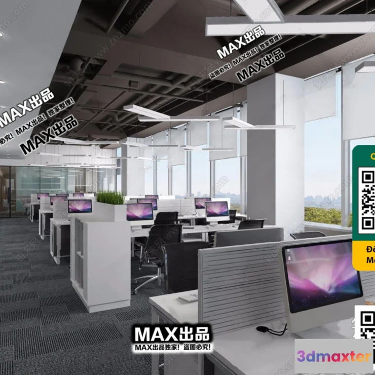 1247396 - OFFICE SPACE - VRAY  CORONA - 3D MODEL - 4822