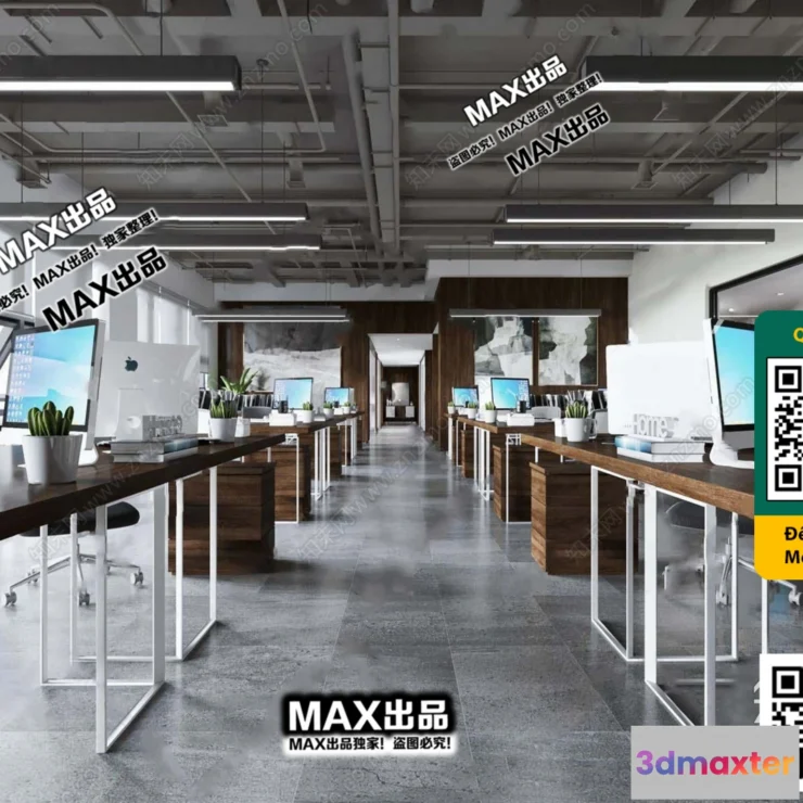 1247398 - OFFICE SPACE - VRAY  CORONA - 3D MODEL - 4823