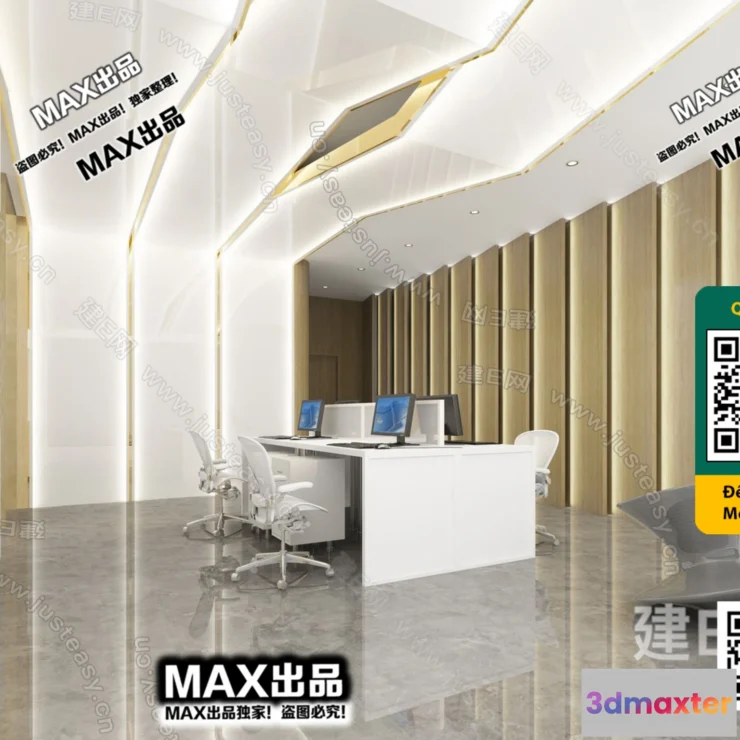 1247402 - OFFICE SPACE - VRAY  CORONA - 3D MODEL - 4825