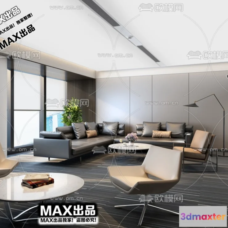 1247420 - OFFICE SPACE - VRAY  CORONA - 3D MODEL - 4834