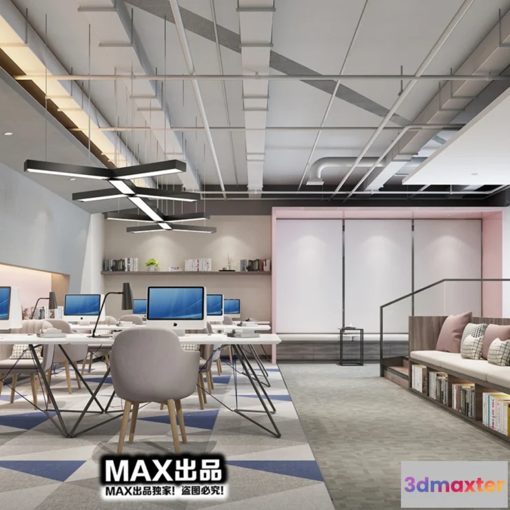 1247428 - OFFICE SPACE - VRAY  CORONA - 3D MODEL - 4838