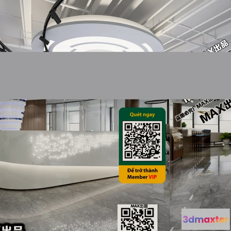 1247438 - OFFICE SPACE - VRAY  CORONA - 3D MODEL - 4843