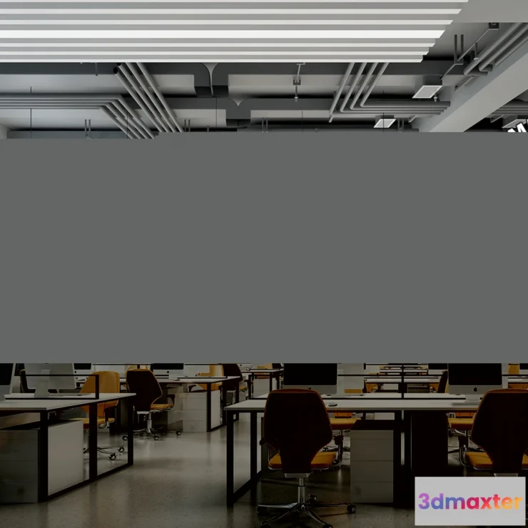 1247444 - OFFICE SPACE - VRAY  CORONA - 3D MODEL - 4846