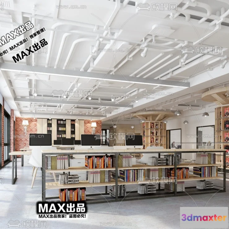 1247446 - OFFICE SPACE - VRAY  CORONA - 3D MODEL - 4847