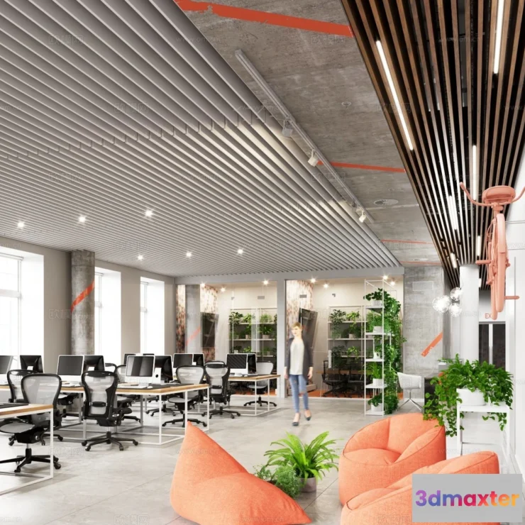 1687496 - Office Space 3D Scenes - Office Room 3D Blocks - 053 - VRAY Render 3D Max