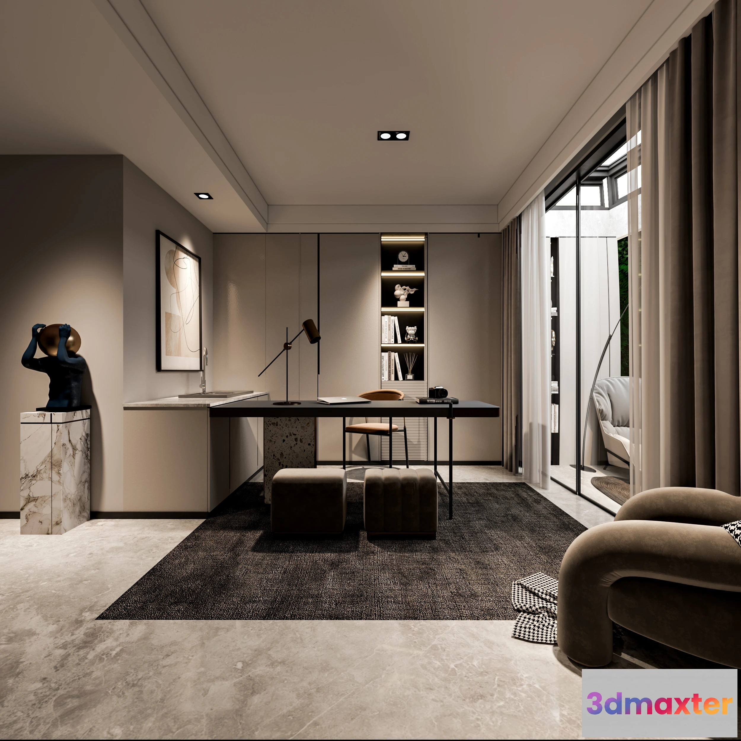 1172020 - CORONA SCENES - STUDY ROOM - 3917