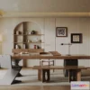 1573984 - Modern Style Interior 3D Blocks and 3D Models - Study Room 3D Scene - 692 3D Max