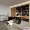 1574014 - Modern Style Interior 3D Blocks and 3D Models - Study Room 3D Scene - 707 3D Max