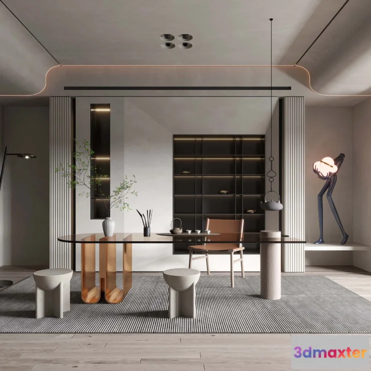 1155950 - HOUSE SPACE 3D SCENES - TEA ROOM - 0029