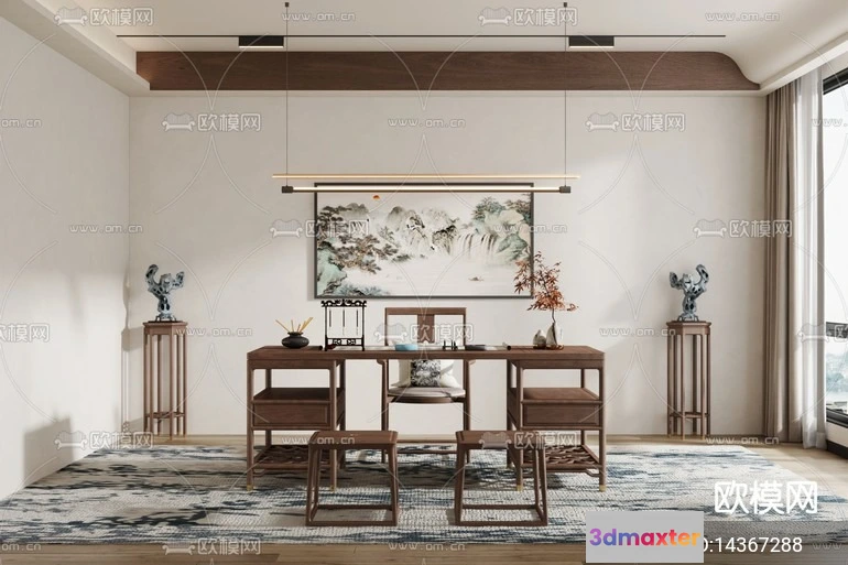 1242700 - TEA ROOM - VRAY  CORONA - 3D MODEL - 2474