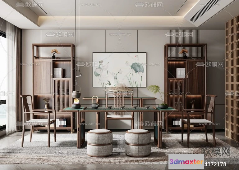 1242726 - TEA ROOM - VRAY  CORONA - 3D MODEL - 2487