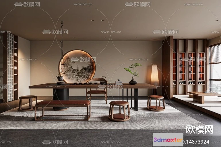 1242730 - TEA ROOM - VRAY  CORONA - 3D MODEL - 2489