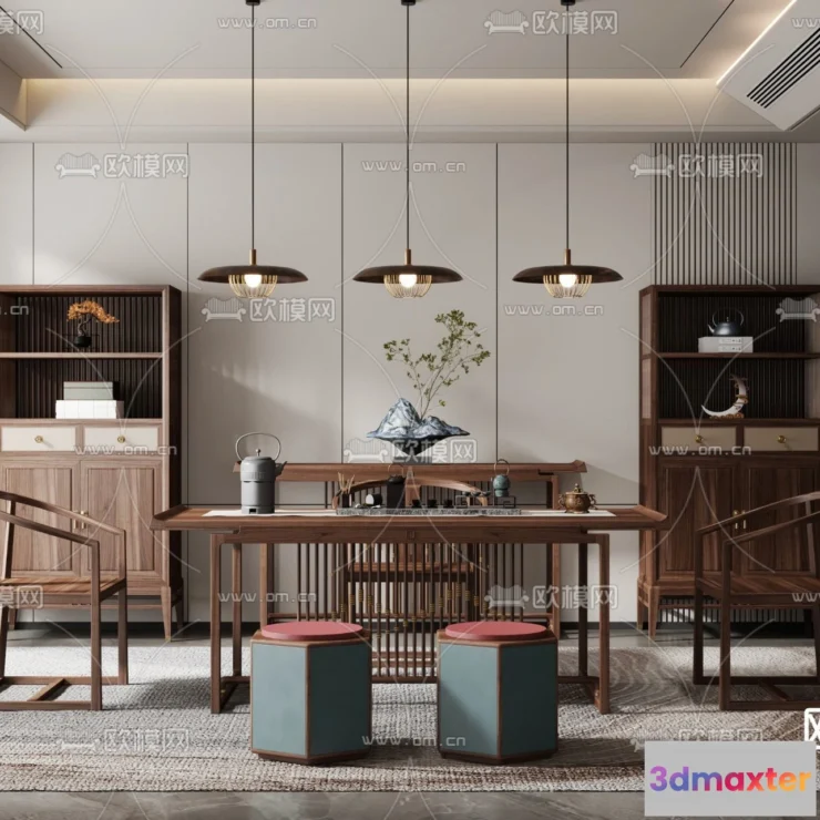 1242736 - TEA ROOM - VRAY  CORONA - 3D MODEL - 2492